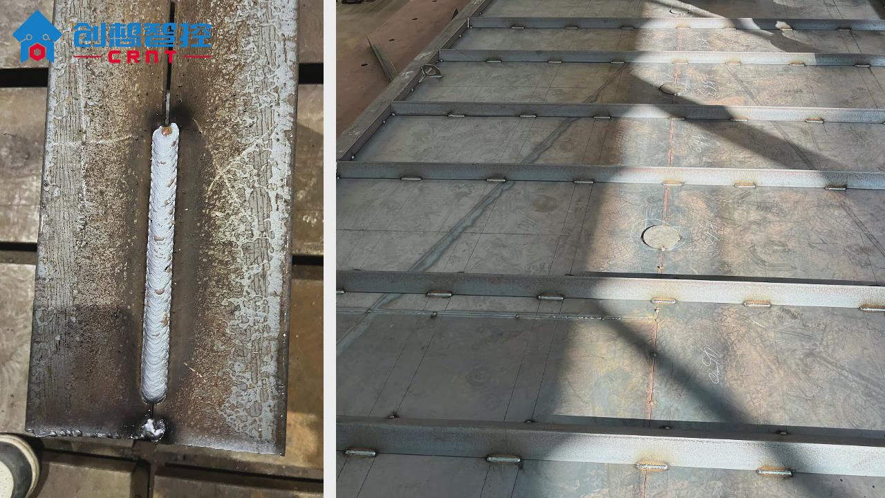 創(chuàng)想智控激光焊縫跟蹤傳感器在機械底盤自動引導焊接的應用